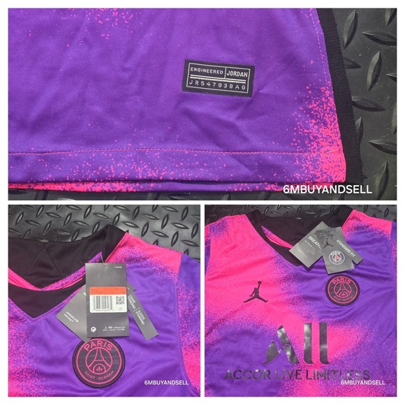 PSG Jordan Draxler‎ 23 2020/21 Fourth Vaporknit Jersey Mens Large NWT - Picture 5 of 16